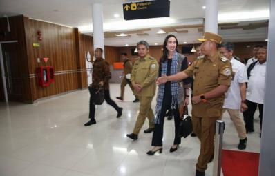 Bupati dan Wakil Bupati Tapanuli Utara Sambut Kunjungan kerja Menteri Pariwisata